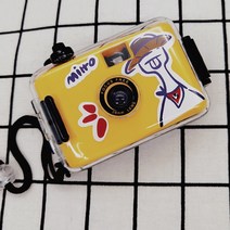 도라에몽 필름 카메라 클래식 복고 레트로 입문용 초심자, 세트 1세트+카메라+코닥필름 36장개, 밀짚모자오리(노랑검은색)