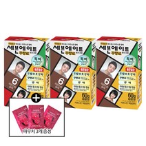 동성제약 세븐에이트 무향 칼라크림, 6호 자연스런 갈색, 3개