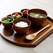 내추럴 감성 우드 2인 식기, 상세설명 참조