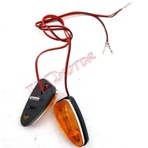 바이크 비치 차 부품 송아지 작은 허머다 4륜 구동 오토바이다 깜빡이등 미등 장식등 코너램프 2857529360, 2개