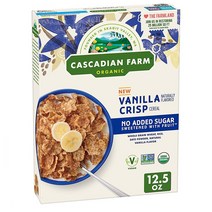 Cascadian Farm Vanilla Crisp Cereal 카스카디안팜 바닐라 크리스피 시리얼 12.5oz(354g) 2팩
