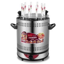 전기그릴 AC220-240V 50-60hz 1400W 전원 자동 회전 전기 바베큐 그릴 무연 기계 8/10 꼬치