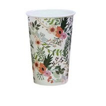 로앤그린 투고팩 플라워 종이컵 390ml(13온스), 300개입, 1박스