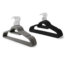 조은리빙 논슬립 벨벳 옷걸이, 그레이, 20개