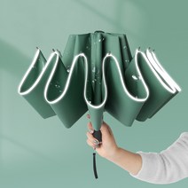 발광 거꾸로 3단 자동 우산