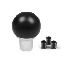기어봉 범용 65MM 기어 시프트 노브 플라스틱 시프터 레버 원형 볼 모양 수동 변속기 BX102260, Black, One Size