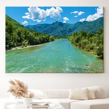 [인메이블] 폭포 물 그림 사진 액자 10종 대형 풍경 풍수지리 인테리어, 03.[I]돈바람 호수, 12호[45.5x60.6cm], 캔버스액자