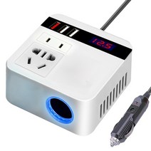 엠디홍 인버터 컨버터 차박 파워뱅크 자동차 인버터 150w 피크 dc12v24v 110v220v led 디스플레이 소켓 전원 인버터 어댑터, 하얀