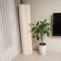 엘지 전용 맞춤 휘센 오브제 위너 칸 듀얼 옥스포드 스탠드 에어컨 커버, 2.LG듀얼럭셔리(클린봇), 내츄럴