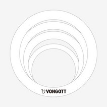타악기 드럼 뮤트링 톤 콘트롤 화이트 세트 VONGOTT STCR SET, TR2