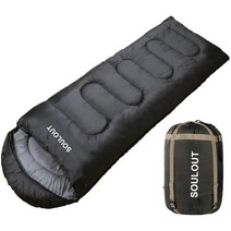 Sleeping Bag 페더다운침낭 사계절 경량 휴대용, 그레이, 1개
