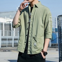 Z3JC 남성 긴팔 캐주얼 루즈핏 비즈니스 코디 셔츠