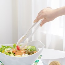 업소용 식당 가정용 카페 빵 베이커리 샐러드 뷔페 집게, 조개집게 - 대, 흰색, 1개