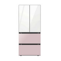 삼성 비스포크 김치냉장고 4도어 키친핏 420L 글램화이트+글램핑크 RQ42C94L355