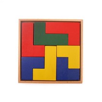 인지력 테트리스 사각 큐브 원목블럭 수학 (교구+교재) 어린이집 돌봄, (교구+교재)도형분할-테트로미노퍼즐