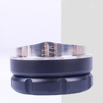 커피 디스트리뷰터 58mm 58.5mm 레벨링 툴 달라코르테 핸들리스 템퍼 마카롱 탬퍼, 블랙 58.5mm
