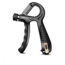 워킹 런닝 머신 패드 조절식 핸드 그립 5-60Kg 피트니스 연습기 r자형 스프링 손목 훈련 강도 증가 확장기, A-black, A-black