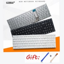 숫자왼쪽키보드 왼손잡이 마우스 키보드 숫자패드 ASUS X756U X756UA X756UB X756UJ X756UQ X756UV X756U X756 노트북 용 새 키보드 미국 키, [1] WHITE