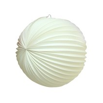 페이퍼 벌룬 24cm 화이트 파티 용품 종이 모빌 장식