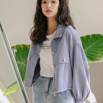 봄가을 미니 데님 자켓