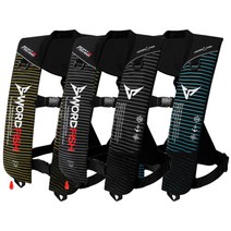 티모스포츠 스트라이프 빅 사이즈 바다 선상 갯바위 자동팽창식 구명조끼 기본형, 블루XL