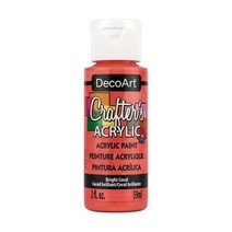 공예몰 데코아트 크래프터 아크릴물감 2oz, 8_Bright Coral
