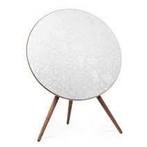 Beoplay A9 교체 스킨 미미존 프렌치 핸드메이드 커스텀 bo a9 오디오 스피커 커스텀 마스크, 화이트 레이스 스팽글 마스크