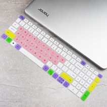 키보드 스킨 루프 포인트 키캡 커버 키스킨 Dell inspiron 17 5000 37, 캔디핑크