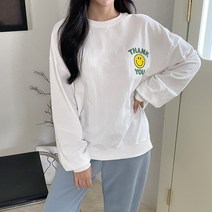 [아이슈즈] 땡큐스마일 맨투맨 긴팔 티셔츠 1104632