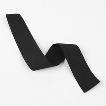 JSTrading (2마) 국산 칼라 접밴드 34color 바이어스 엘라스틱 밴드 헤어타이 재료 컬러, 31. 블랙