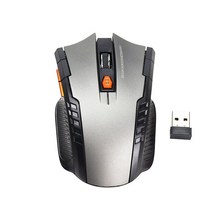 캐드마우스 무소음 2.4ghz 무선 마우스 PC 게이머 컴퓨터 USB 광학 노트북 용, 03 은