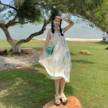 비치드레스 해변 휴양지원피스 휴양지 미니 원피스 여름 괌원피스 바캉스룩 하와이 긴원피스 휴가 발리