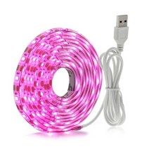 조립식비닐하우스 식물에 대 한 usb phytolamps 5 v led 성장 빛 스트립 2835 칩 05m 1m 2m 수경 온실 묘목 성장을위한 phyto 테이프를 주도, USB+2M+No Waterproof