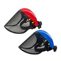 WOOSU 예초기 안전보호장구 앞치마 안전망 무릎보호대 작업용덧신 쿨토시 정글모, 05_예초기용 안면보호 안전망