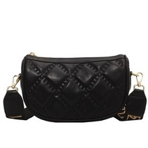 닥스키즈 2022 새로운 싱글 숄더 메신저 백 와이드 숄더 스트랩 캐주얼 패션 모든 매치 안장 가방 검은 색(맞춤 제작)