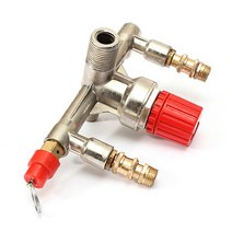 OEM 에어 컴프레서 스위치 거치대 에어미션 밸브 안전밸브, 1개, Red_