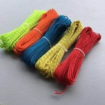 20m 한롤 초미세 1.8mm 강력 나일론끈 텐트끈 반사끈 아웃도어 우산끈 XT, 1개, 검은 색 반사 형 1.8MM 직경 20m롤