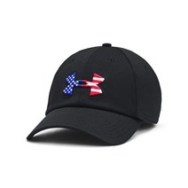 Under Armour 남성용 덤 블리칭 조절가능 모자, One Size_Black (001)/Silver