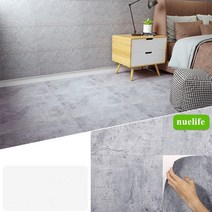 비앙코 타일 방바닥 온돌데코타일 자체 접착 방수 욕실 바닥 스티커 대리석 패턴 35, 30cmx30cmx24pcs, grey marble