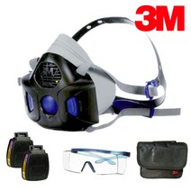 3M 방독면 정품 인증 풀셋트, HF-800 농약 방독 패키지구성 S