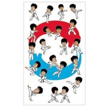 프라자몰/ (SS-120)스포츠태권도 스티커이야기/캐릭터/4장, 상세내용표시