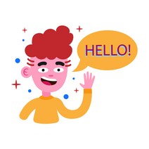 천아트 다리미 전사지 Hello 소년(F959) 옷리폼 티셔츠 열전사지