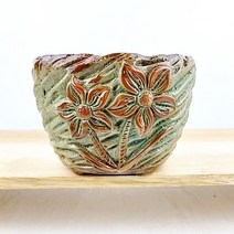 오루망 예쁜 베란다 수제 중형 다육이 화분 117번 3종 세트, 117번 초록