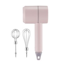 휴대용 핸드 헬드 무선 에그 비터 USB 충전식 다기능 계란 털 전기 주방 마늘 민서 블렌더, Light pink, Type A