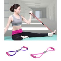 어깨 다리 스트레칭 헬스 요가 푹신 손잡이 라텍스 밴드, 옐로