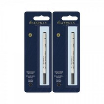 Waterman (R) 리필 롤러볼 파인 포인트 0.5mm 블랙 (2팩), Original Version, Original Version