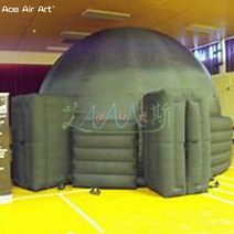 캠핑 에어텐트 솜씨 디자인 balck 6m 프로젝션 스크린 플라네타륨 돔 아카데미 2, 직경 4.5m x 높이 3m
