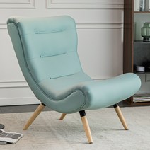 윙체어 소파 네일샵 편한 쇼파 싱글 암체어 인테리어, 티파니 블루 싱글