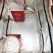 배달통파티션 가방 오토바이 바이크 라이더 탑박스 배달박스 칸막이, 35L 거치대 바닥판1개 자석 2개