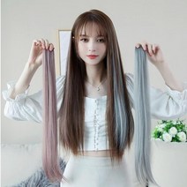 부분가발 붙임머리 헤어피스 애쉬 똑딱이, 01.다크그레이